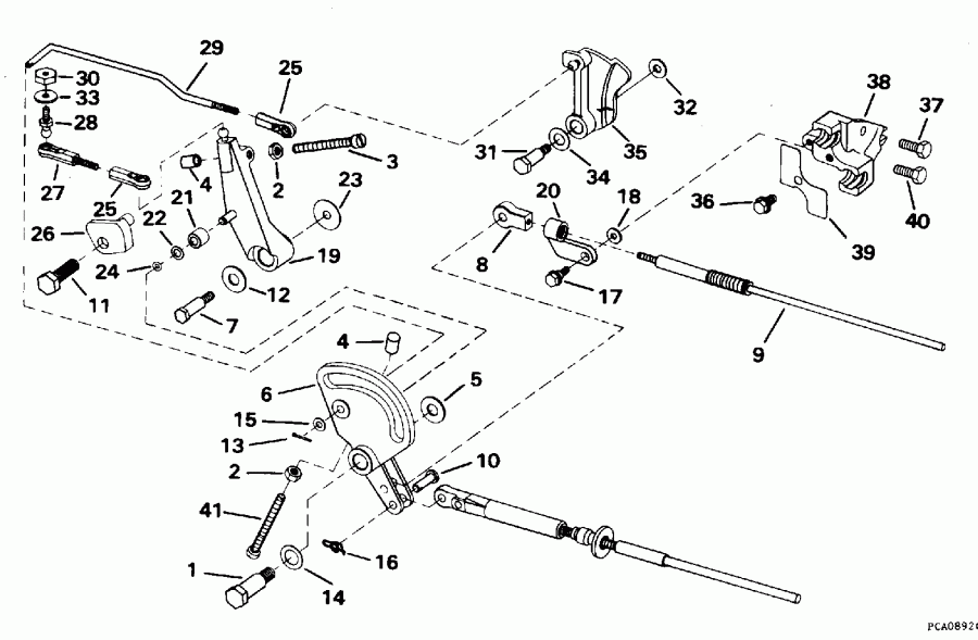 ����� EVINRUDE E225CXEUD 1997  - Counter-rotation