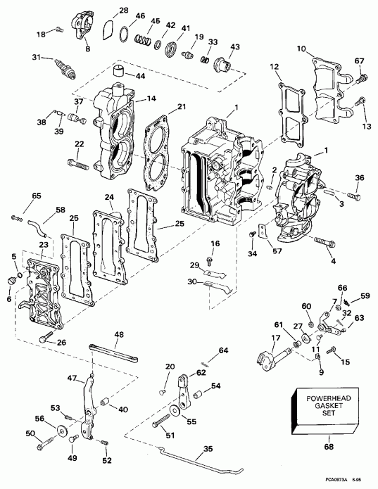 ��������� �������� ����� EVINRUDE E225CZEUD 1997  - 225