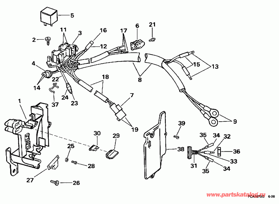  Evinrude E225CZEUD 1997  - wer Trim / tilt ���������