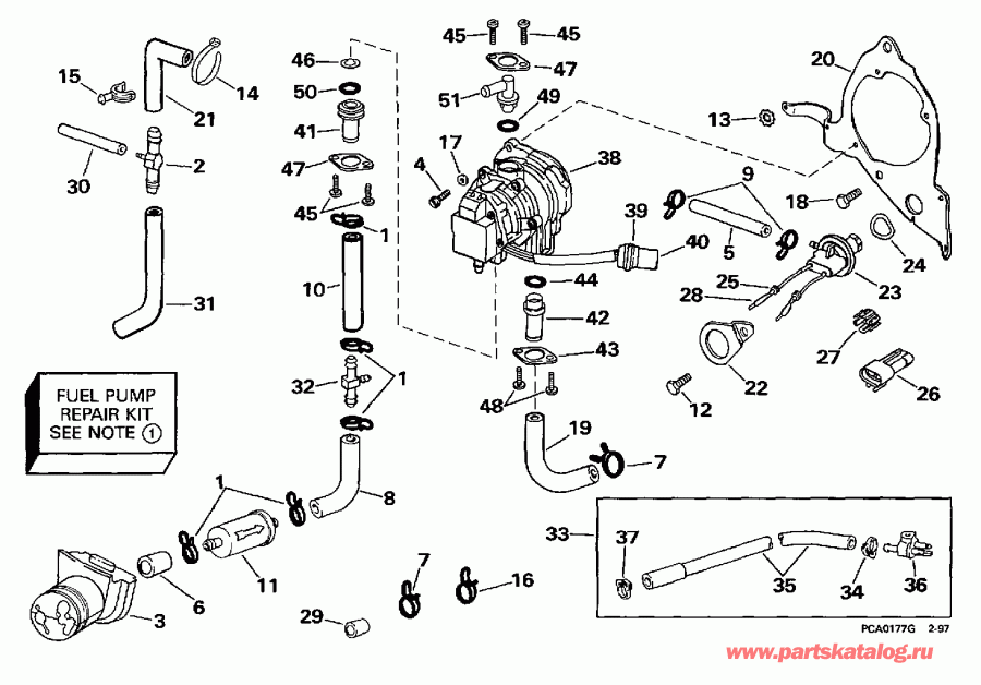 ��������� �������� ����� EVINRUDE E225STLEUD 1997  - el �����