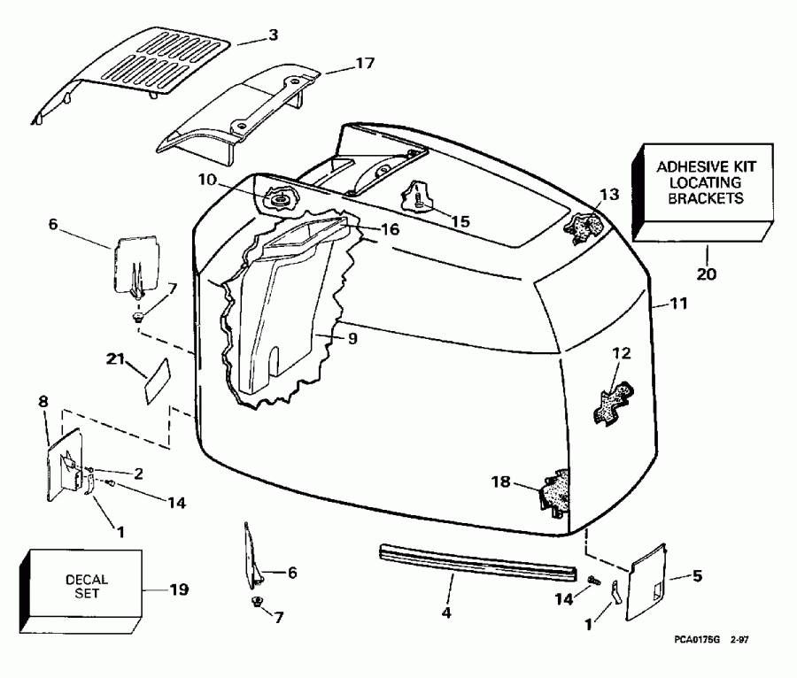 ��������� ������� E225TZEUD 1997  - Evinrude - 200tx, 200cx, 225 - Evinrude - 200tx, 200cx, 225