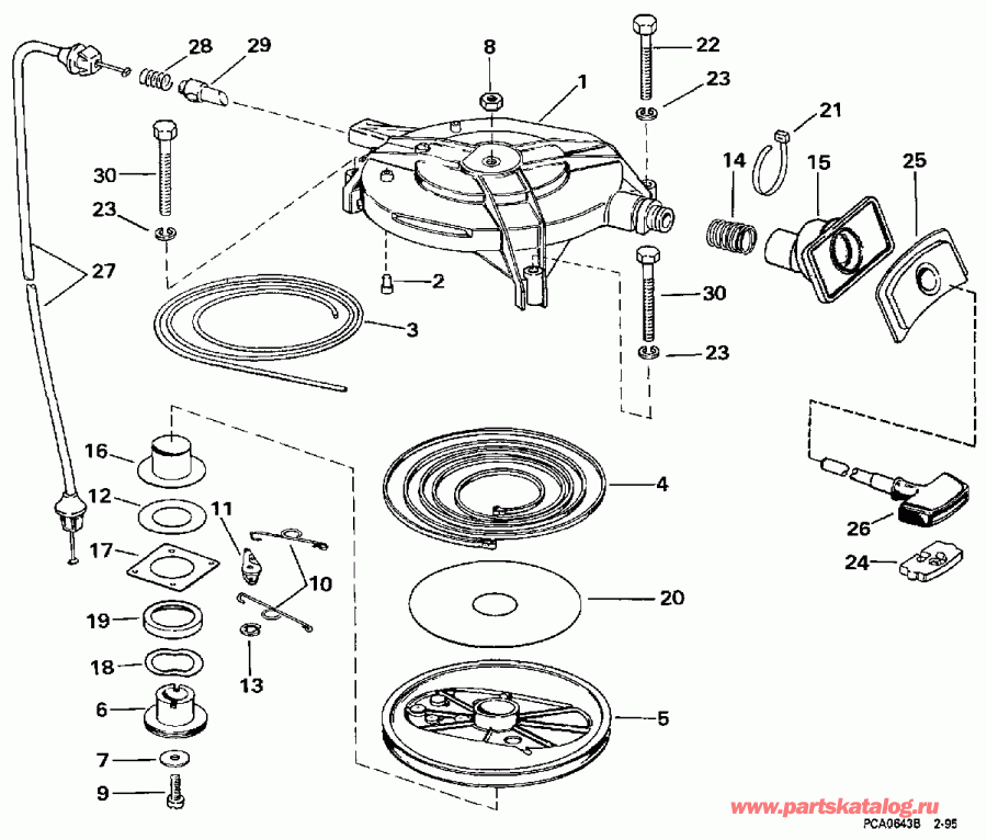 ��������� Evinrude E25REUM 1997  - wind Starter