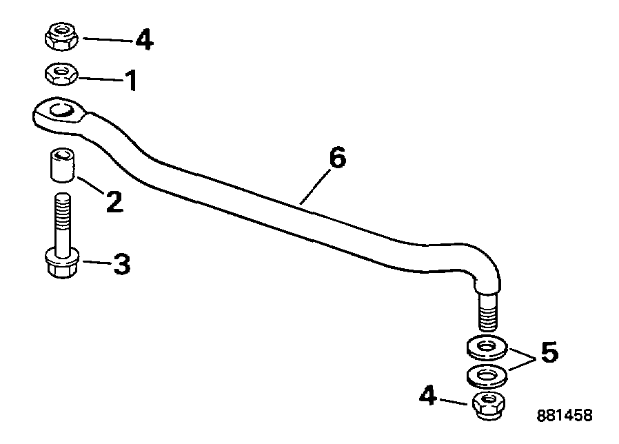 ��������� �������� ����� EVINRUDE E25RMEUR 1997  - ee������ ����������� Kit / eering Link Kit