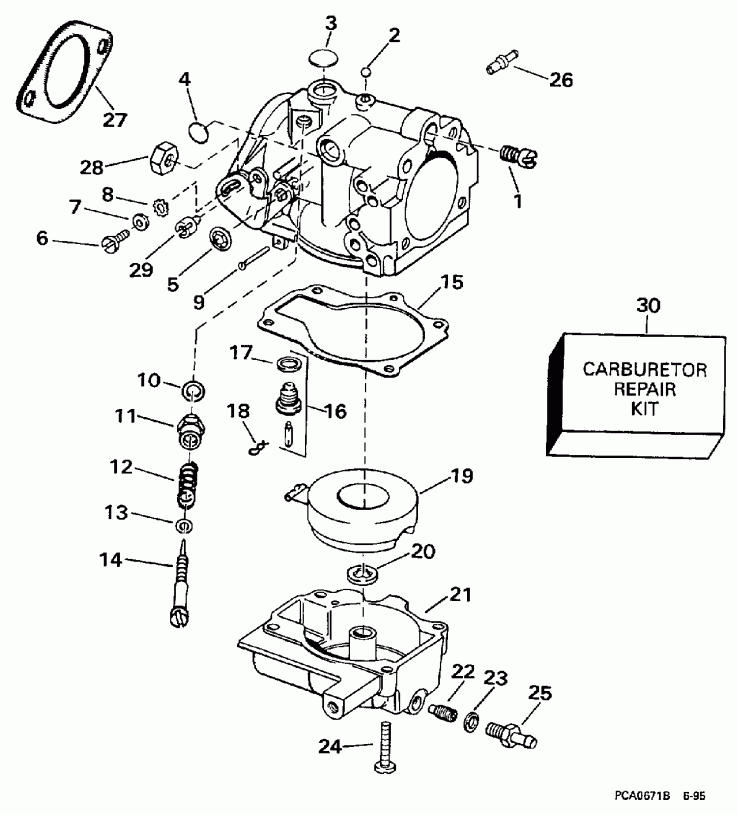 ��������� Evinrude E25TELEUM 1997  - 25 H.p. / 25 H.p.