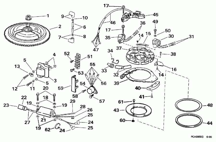 �������� ��������� ����� Evinrude E30TEEUD 1997  - nition / nition