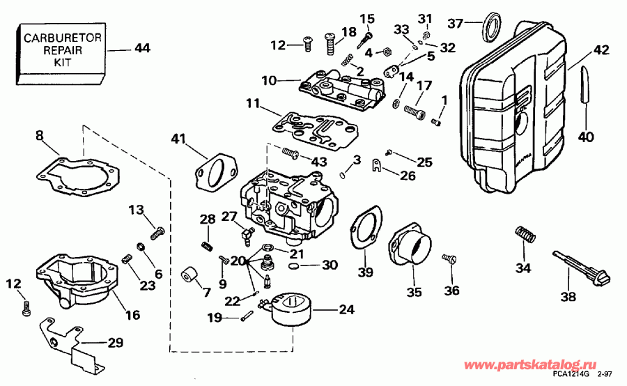 �������� ����� Evinrude E35QLEUR 1997  - 25 H.p.