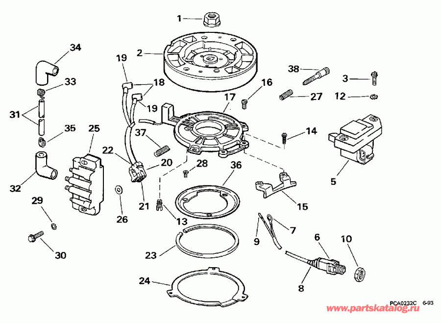 �������� ��������� ����� Evinrude E3REUC 1997  - nition / nition