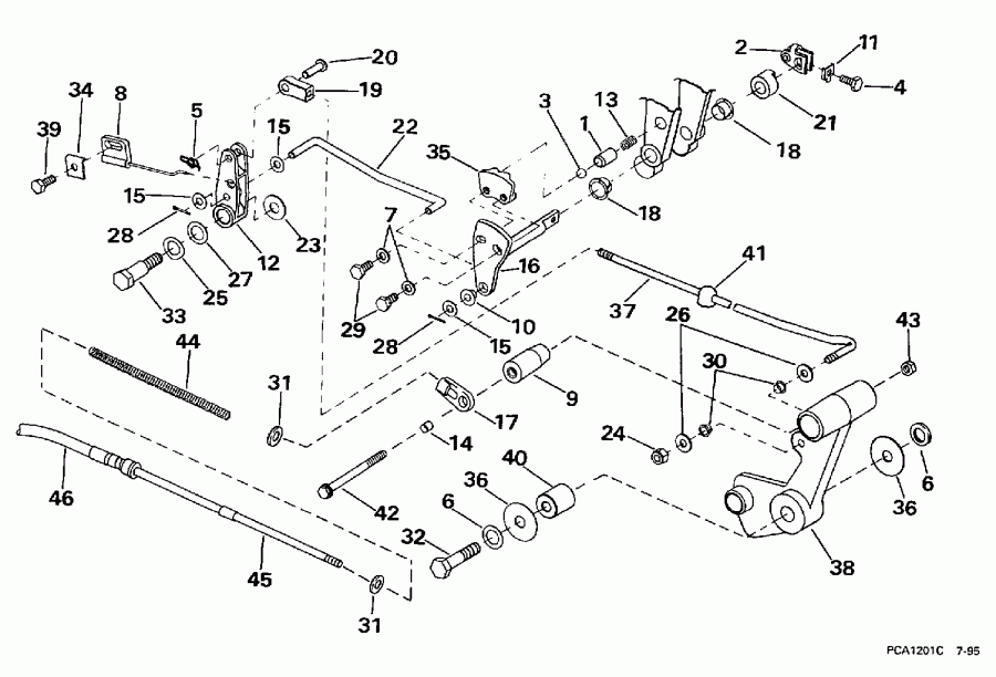 ��������� ������� E40JREUR 1997  - ift & ����������� ��������age (continued) / ift & Throttle Linkage (continued)
