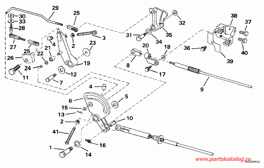 ��������� �������� ����� ������� E40REUC 1997  - rottle ��������� �������� / rottle Linkage