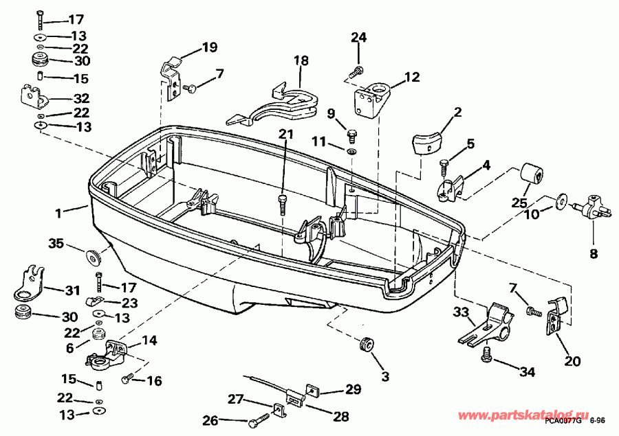 ��������� �������� ����� ������� E45RCLEUC 1997  - wer Engine Cover
