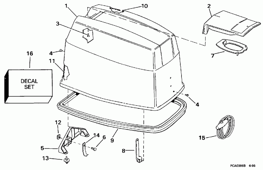 ��������� �������� ����� EVINRUDE E50TTLEUR 1997  - Johnson - Johnson