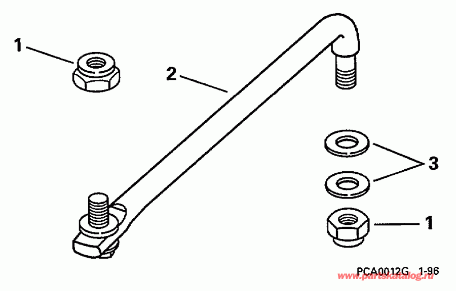 �������� ��������� ����� ������� E60TLEUA 1997  - ee������ ����������� Kit With Trim & Tilt - eering Link Kit With Trim & Tilt