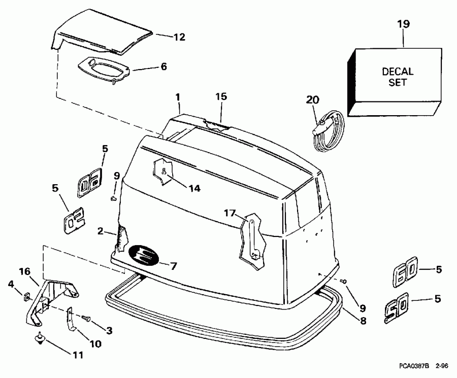 ��������� ����� Evinrude E60TTLEUA 1997  - Evinrude - Evinrude
