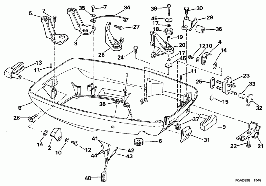 �������� ����� Evinrude E60TTLEUA 1997  - wer Engine Cover - wer ������ ��������� (�����)