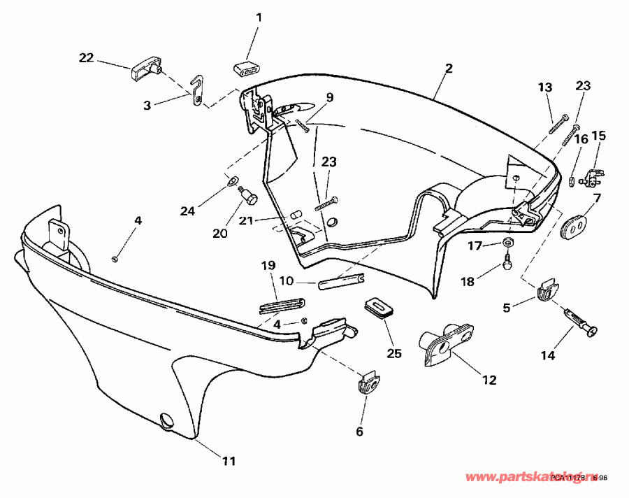 �������� ��������� ����� ������� E8FREUR 1997  - wer Engine Cover