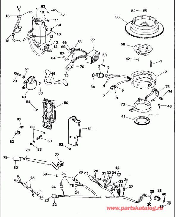 ��������� �������� ����� EVINRUDE E90TSLEUA 1997  - linder & ������ ���������