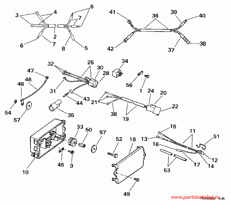 �������� ����� EVINRUDE HE130TXAUM 1997  - wer Trim / tilt ���������