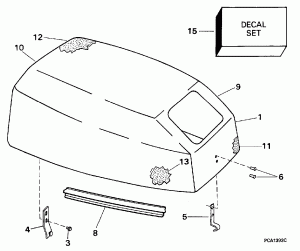 ������ ��������� (�����) - Evinrude (Engine Cover - Evinrude)