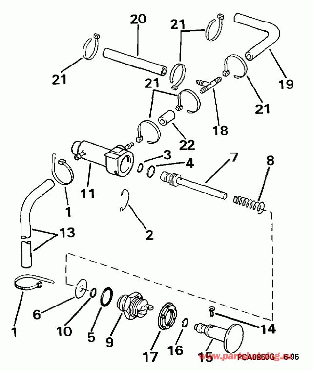 ��������� �������� ����� EVINRUDE HE25RAEUM 1997  - imer System / imer System