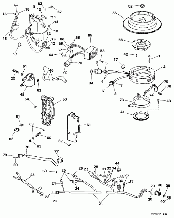 ��������� ��������� EVINRUDE HE35RMLEUR 1997  - Te - Te