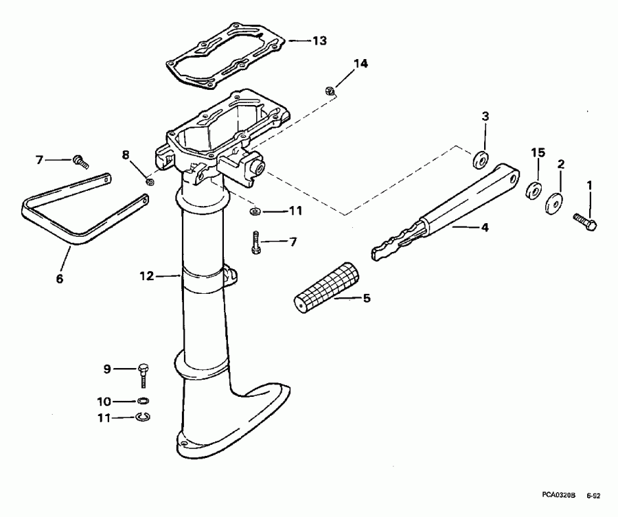 ��������� EVINRUDE HE3ROEUD 1997  - dsection
