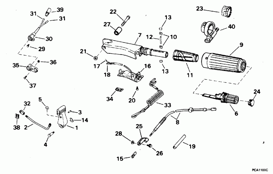 ��������� ��������� EVINRUDE HE45RCLEUC 1997  - arcase / arcase
