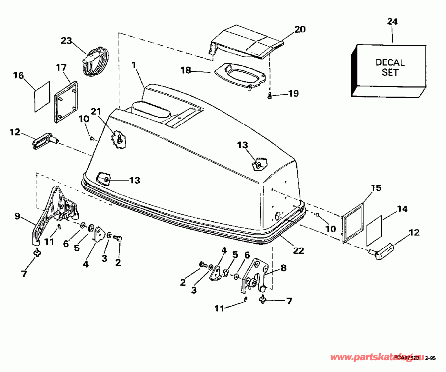 �������� ����� EVINRUDE HE55WMLZ 1997  - Johnson - Johnson