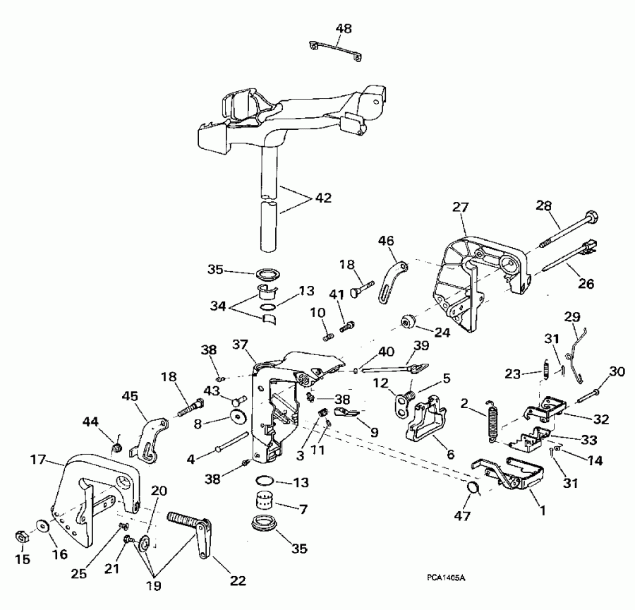 ��������� �������� ����� EVINRUDE HE6FREUR 1997  - dsection / dsection