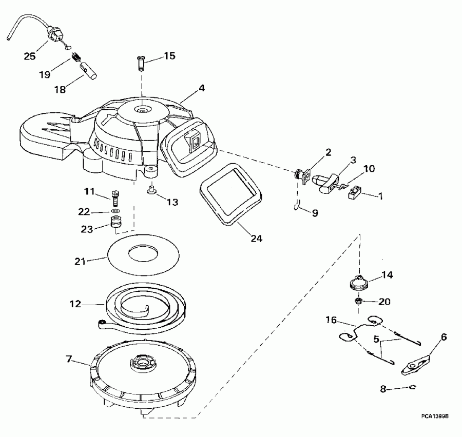 ����� Evinrude HE6FRLEUR 1997  - wind Starter - wind �������