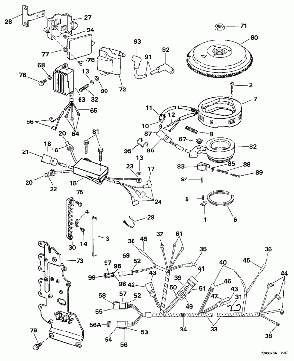 �������� ����� EVINRUDE HE70TXEUM 1997  - nition System - nition System