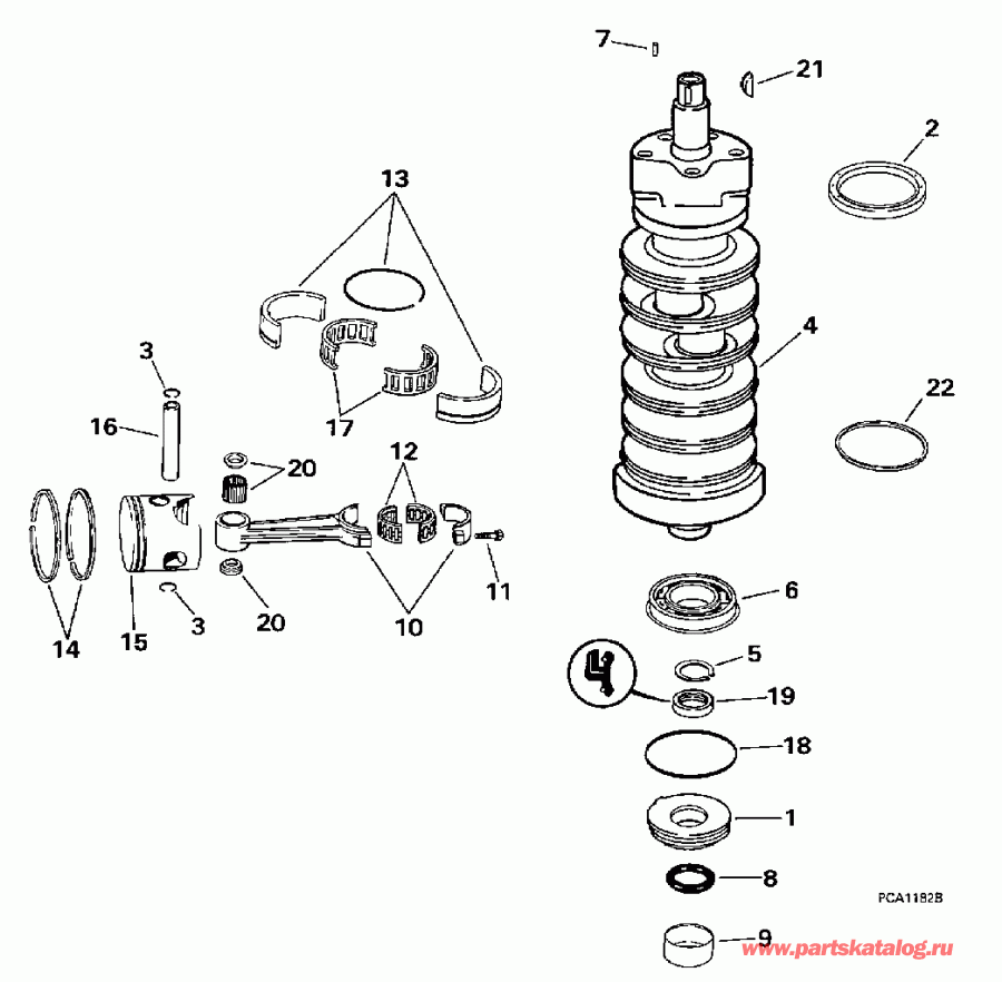 �������� ����� ������� L115GLEUC 1997  - ankshaft & Piston