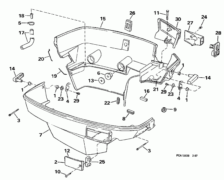 �������� ����� ������� SE105RWLP 1997  - wer Engine Cover / wer ������ ��������� (�����)