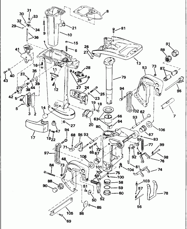 ��������� ����� ������� SE105RWYP 1997  - ern & ���������� ��������� - ern & Swivel Bracket