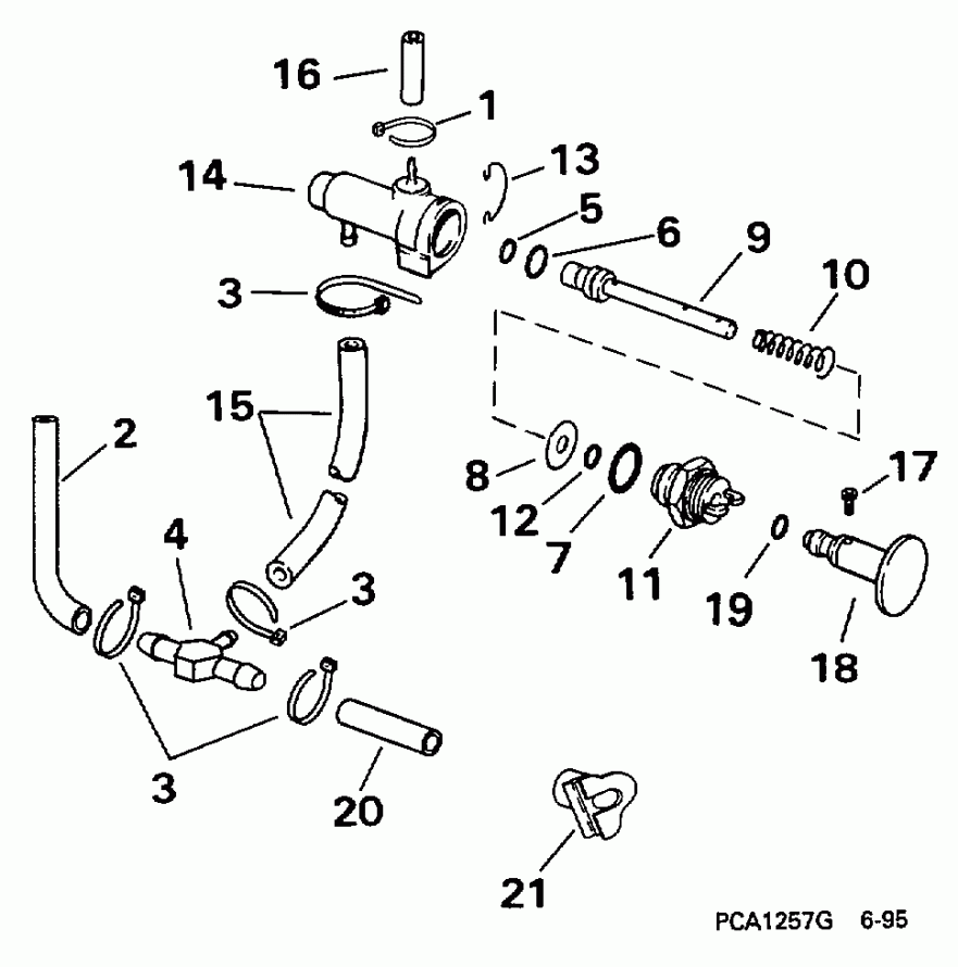 ��������� ����� EVINRUDE SE10RPT 1997  - 15kc Models Only - 15kc Models Only