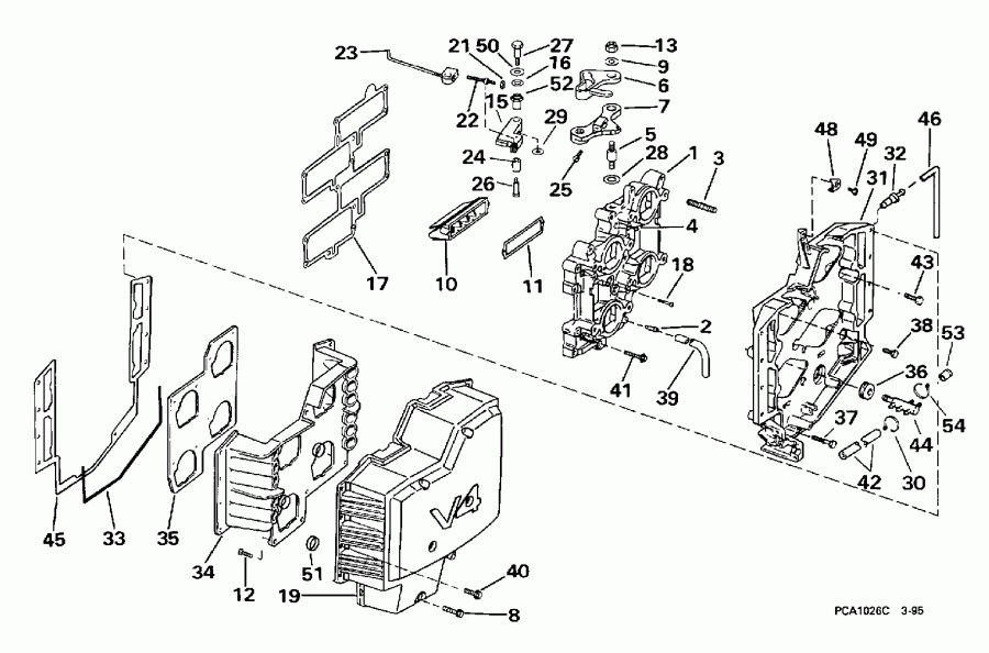 ��������� �������� ����� EVINRUDE SE125RWYJ 1997  - take ��������� / take Manifold