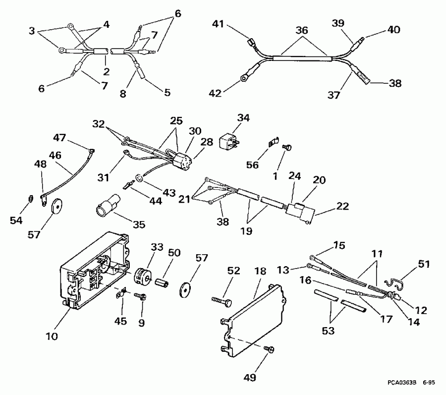 �������� ��������� ����� ������� SE125WTPXJ 1997  - wer Trim / tilt ��������� / wer Trim/tilt Electrical