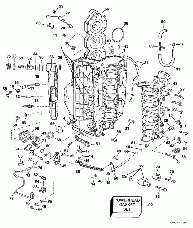 ��������� ��������� ������� SE150WTPLT 1997  - linder & Crankcase