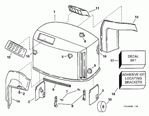 ������ ��������� (�����) - Evinrude (Engine Cover - Evinrude)