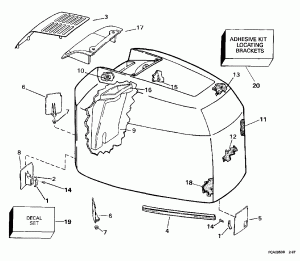 ������ ��������� (�����) - Evinrude (Engine Cover - Evinrude)