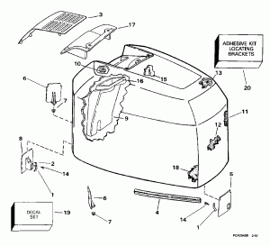 ������ ��������� (�����) - Johnson (Engine Cover - Johnson)