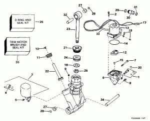 ���������������� ��������� ������� Hydraulic Assembly (Power Trim/tilt Hydraulic Assembly)