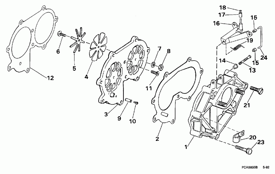 �������� ��������� ����� Evinrude SE25RPLV 1997  - take Manifold