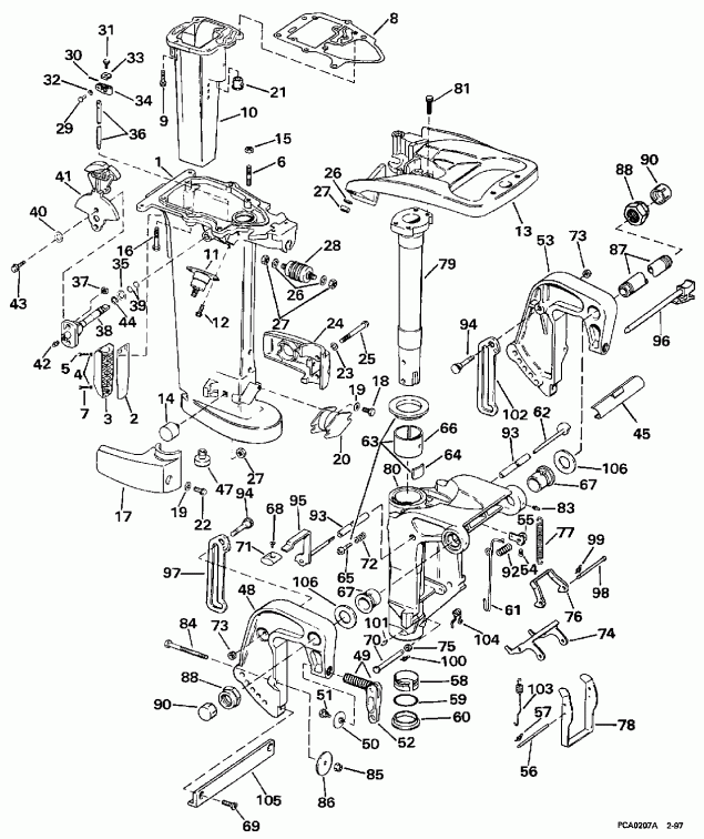 ��������� Evinrude SE25RPV 1997  - S25rp - S25rp