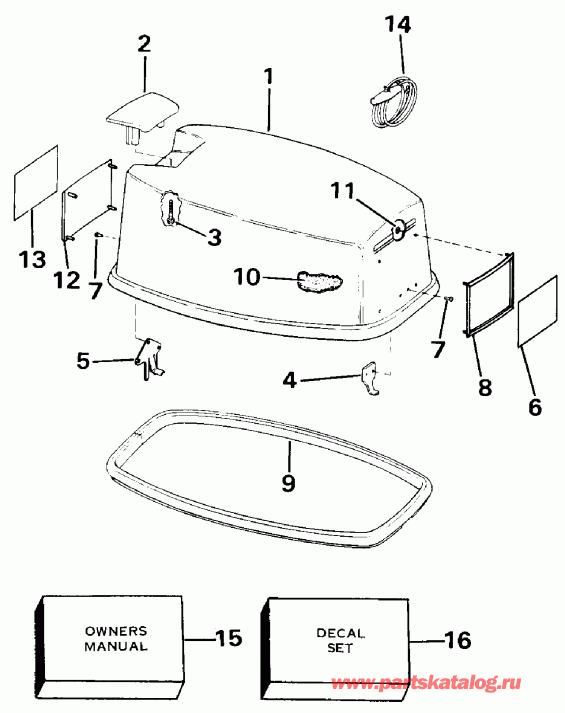 ��������� ��������� Evinrude SE3ROEUD 1997  - coil ������� Assembly - coil Starter Assembly