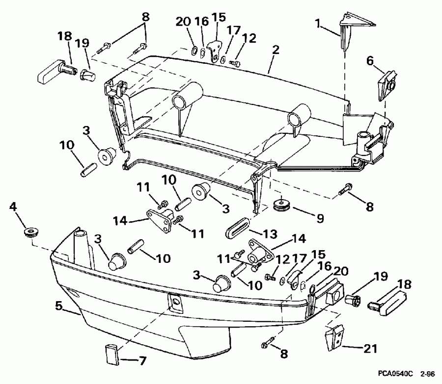 ��������� ��������� ������� SE40RSLD 1997  - wer ������ ��������� (�����) - wer Engine Cover