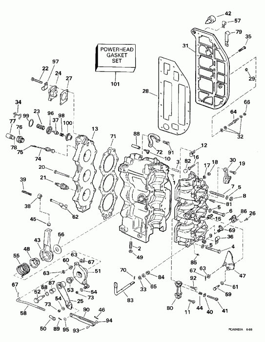  ������� SE65WMLZ2 1997  - linder & Crankcase - linder & ������ ���������