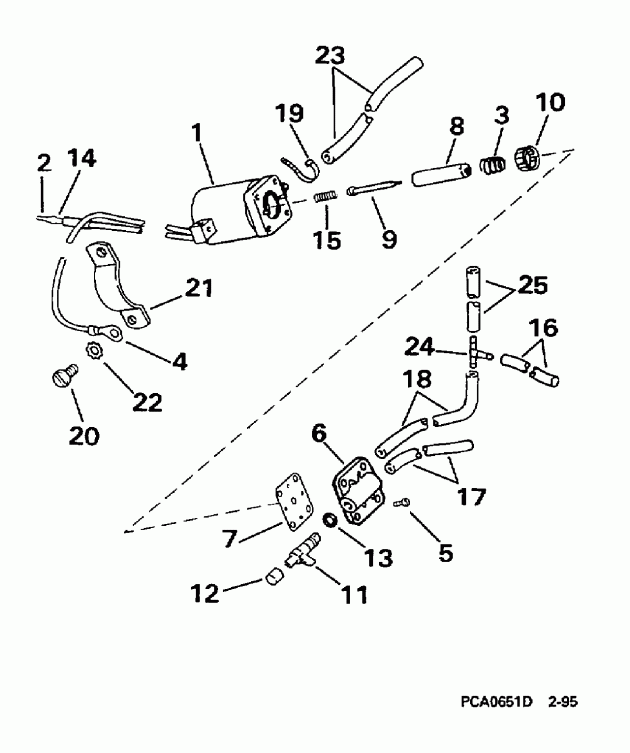 ����� EVINRUDE SE65WMLZ2 1997  - ectric Primer System / ectric Primer System
