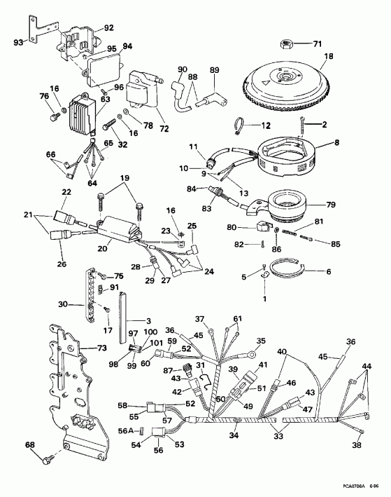 �������� ����� Evinrude SE65WMYZ2 1997  - nition System - nition System