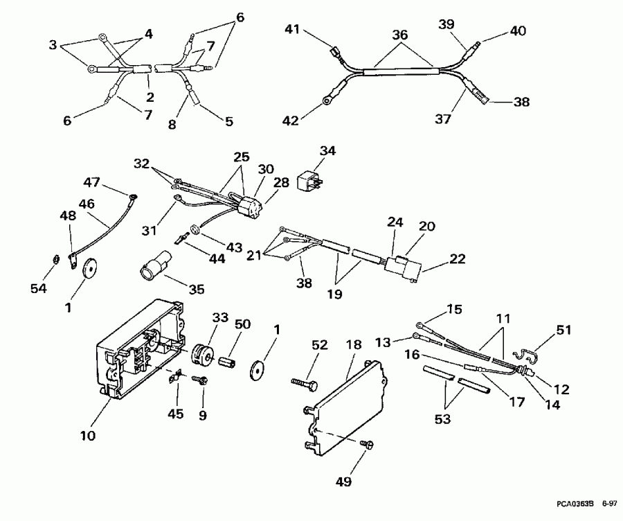 ��������� ����� Evinrude BE130TLECE 1998  - wer Trim/tilt Electrical / wer Trim / tilt ���������
