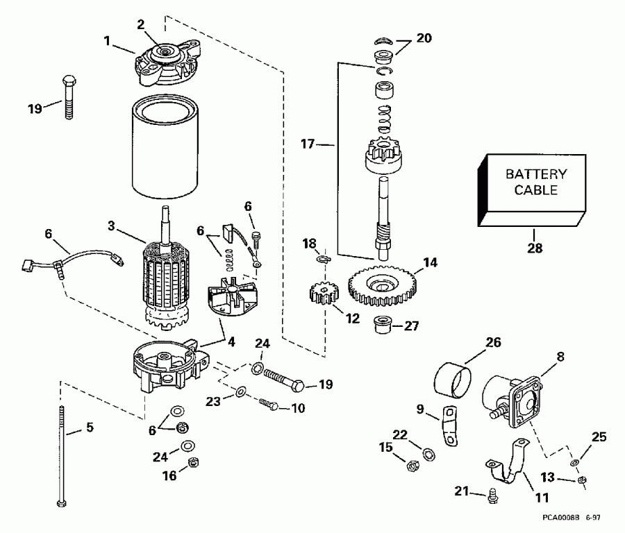 �������� ��������� ����� Evinrude BE150ELECD 1998  - ectric ������� & Solenoid